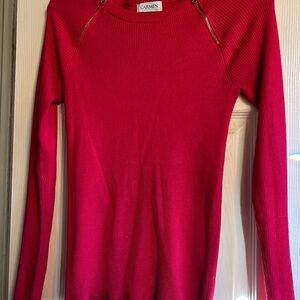 Carmen Red Long Sleeve Sweater